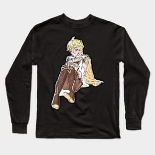 aether crying and eating ice cream Long Sleeve T-Shirt